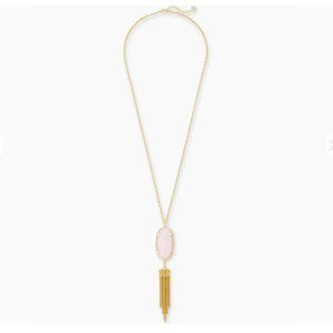 Kendra Scott Rayne Rose Gold Quartz Long Necklace
